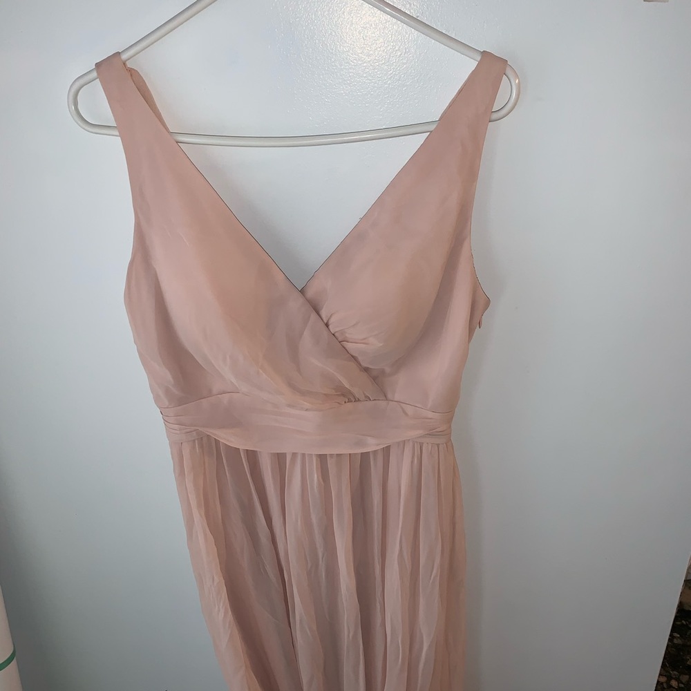 blush prom dress/ bridesmaids dress worn once